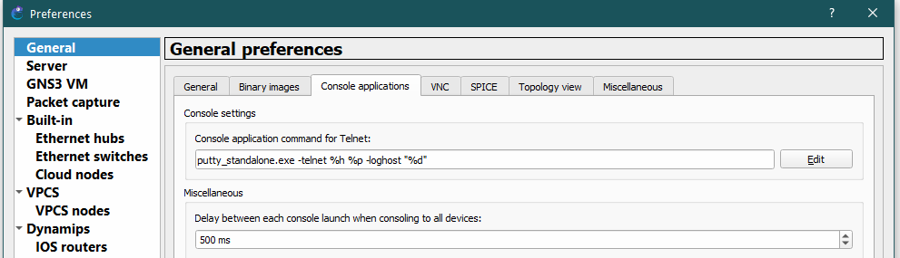 how to select serial cable in gns3 download