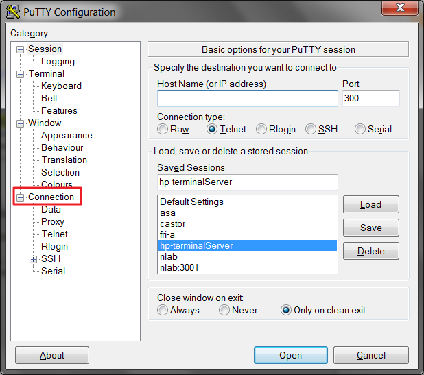 exit putty ssh session