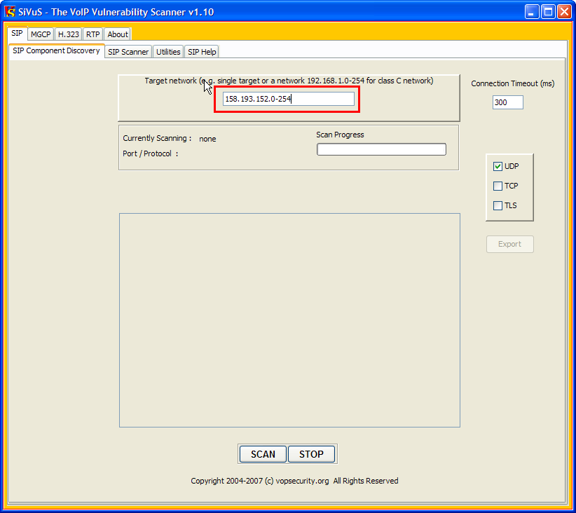 Voip scan не работает