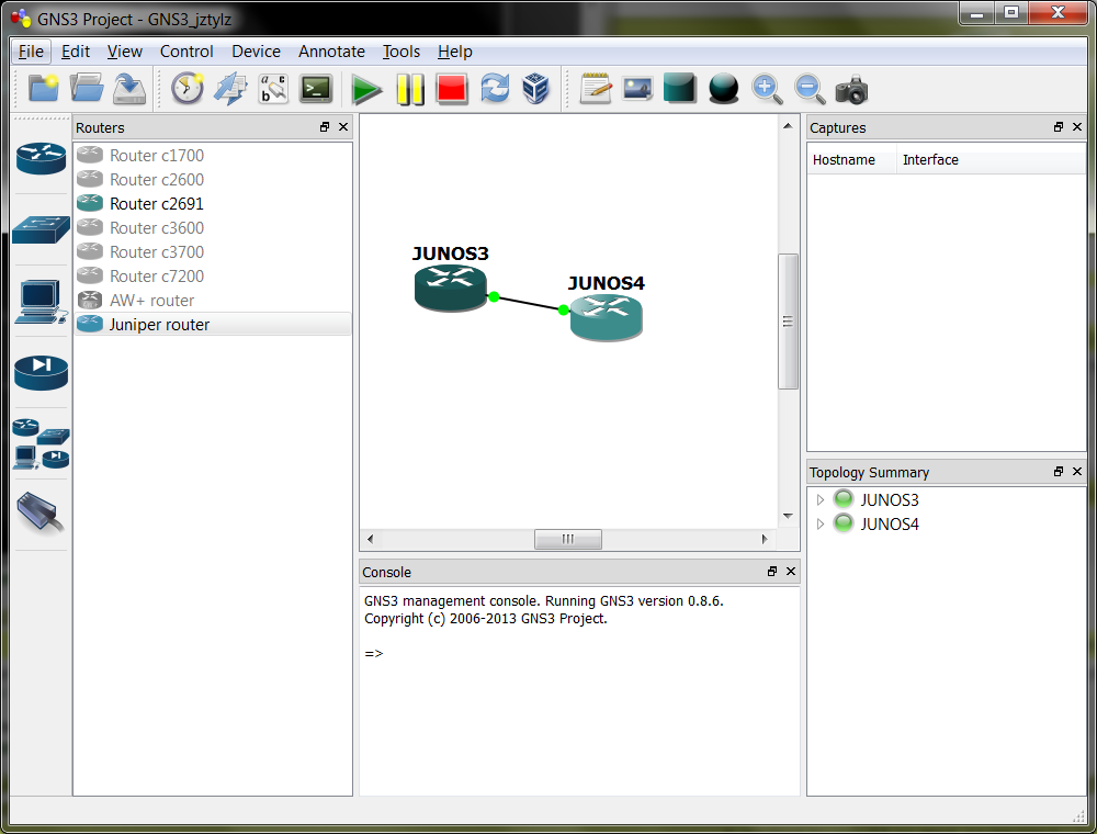 gns3 router ios with security