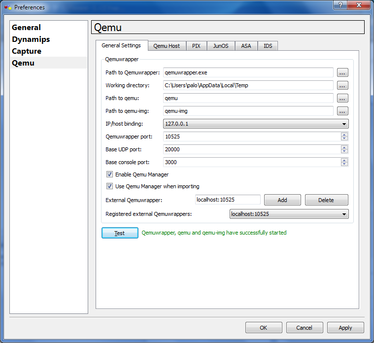 installing asa with gns3 2.1.12